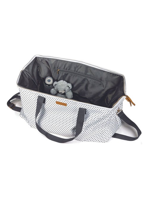 Sac de voyage imperméable à pois avec grande ouverture BABY - Kiabi