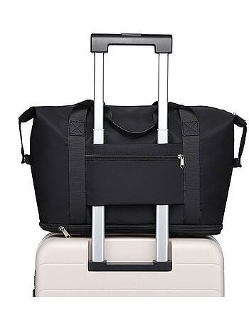 Sac de voyage pliable 36 l sangle trolley avec trousse - kono