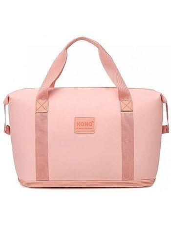 Sac de voyage pliable 36 l sangle trolley avec trousse - kono