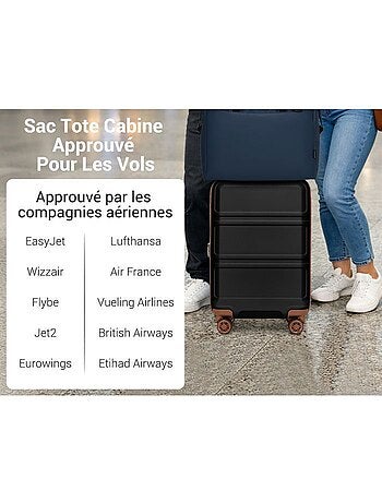 Sac de voyage pliable 40x20x30 cm ultra léger sangle valise - kono