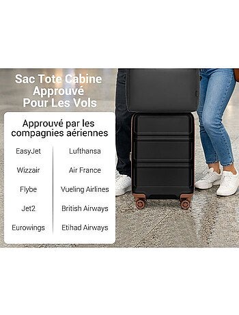 Sac de voyage pliable 40x20x30 cm ultra léger sangle valise - kono