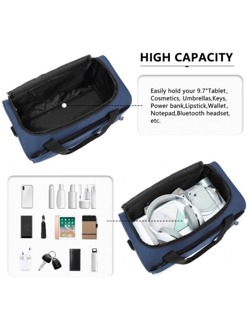 Sac de voyage pliable 40x30x20 cm 24 l déperlant - kono Bleu - Kiabi