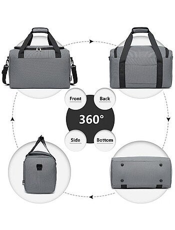 Sac de voyage pliable 40x30x20 cm 24 l déperlant - kono