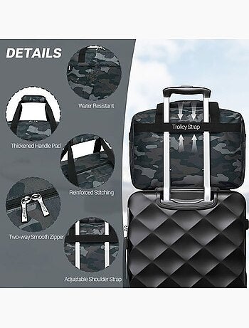 Sac de voyage pliable 40x30x20 cm 24 l déperlant - kono