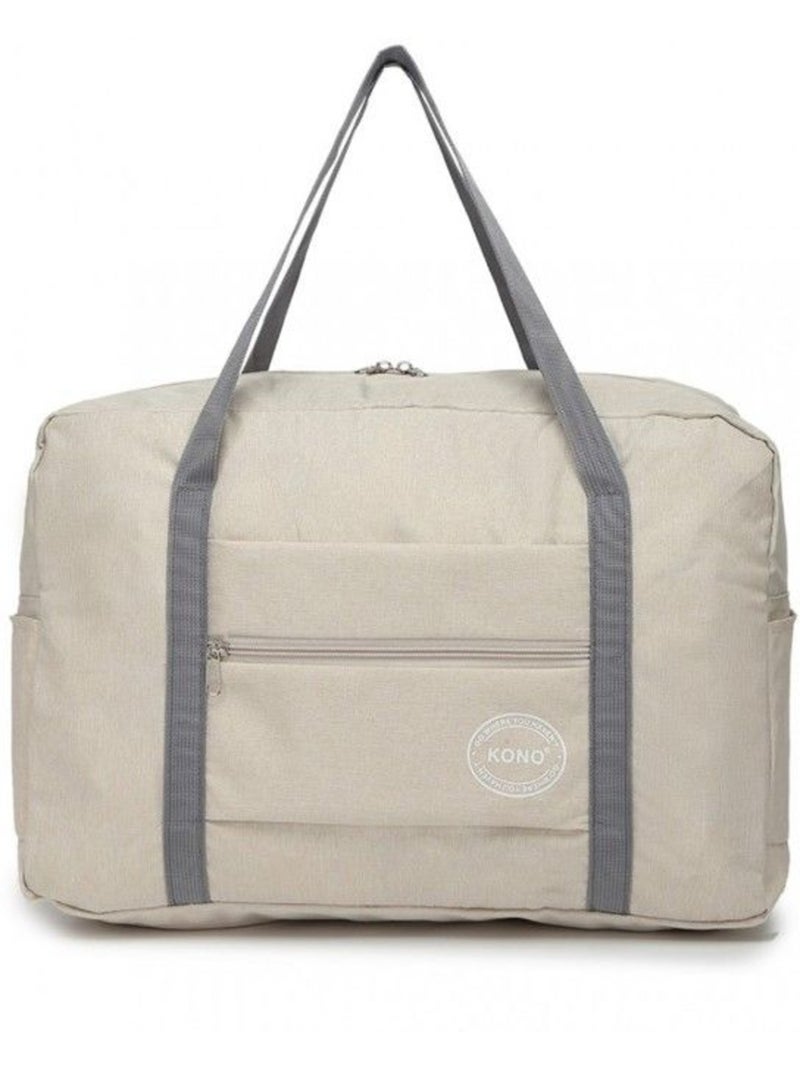 Sac de voyage pliable 45x14x32 cm sec/humide imperméable Beige - Kiabi