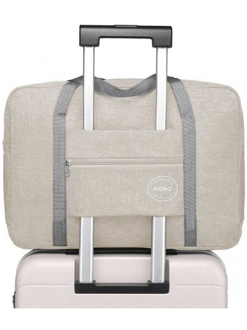Sac de voyage pliable 45x14x32 cm sec/humide imperméable Beige - Kiabi