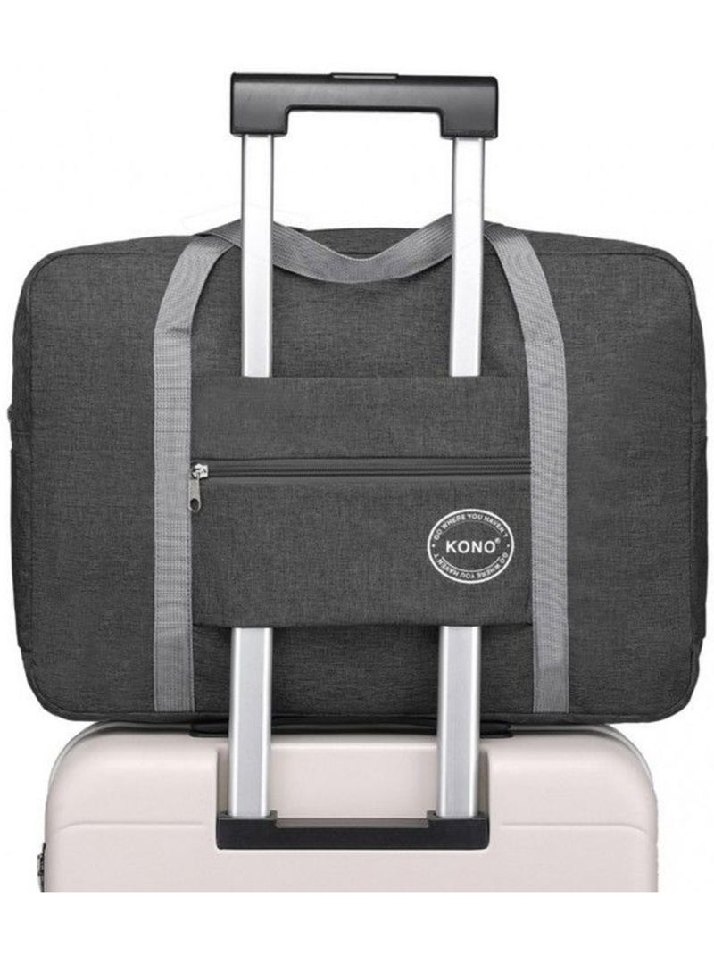 Sac de voyage pliable 45x14x32 cm sec/humide imperméable Gris - Kiabi