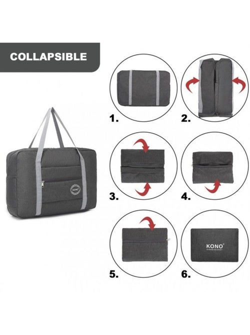 Sac de voyage pliable 45x14x32 cm sec/humide imperméable - Kiabi Sac de voyage pliable 45x14x32 cm sec/humide imperméable - Kiabi