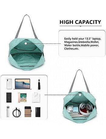Sac de voyage pliable 45x14x32 cm sec/humide imperméable