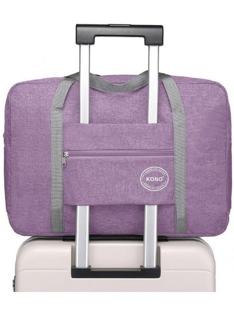Sac de voyage pliable 45x14x32 cm sec/humide imperméable Violet - Kiabi