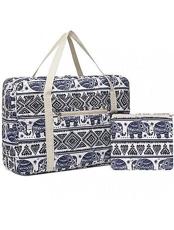 Sac de voyage pliable 45x32x14 cm imperméable trolley - kono