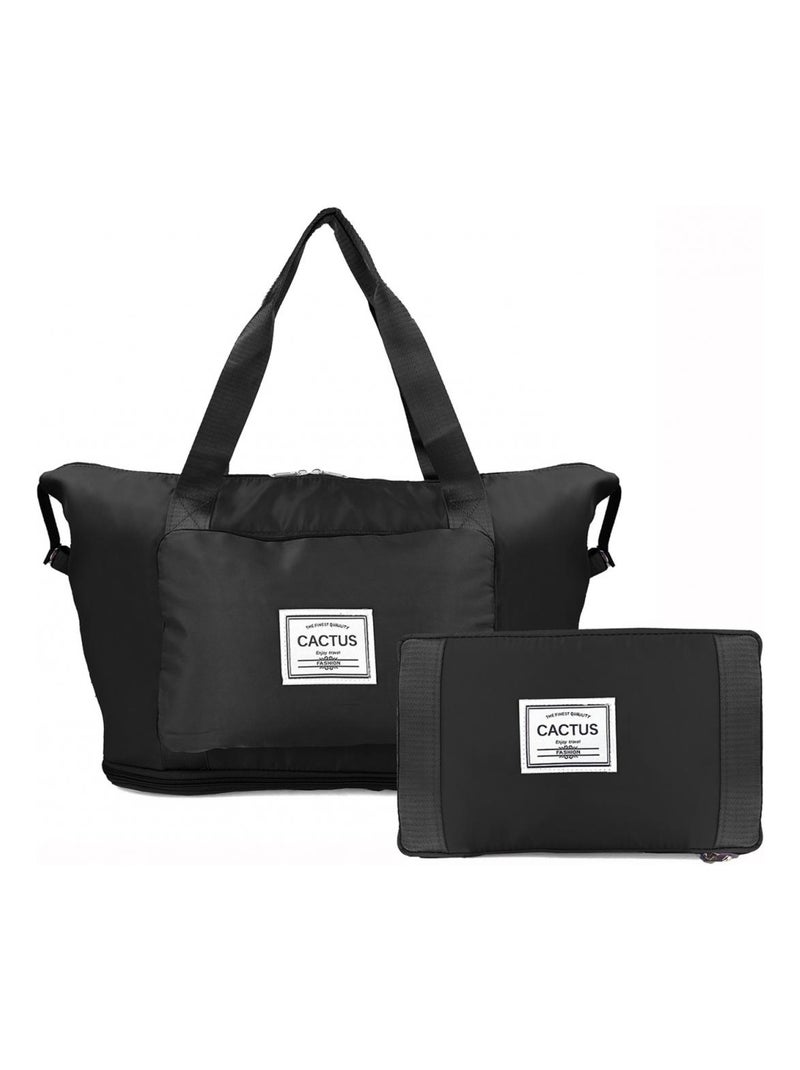 Sac de voyage week-end 24L pliable et déperlant sans roulettes Noir - Kiabi