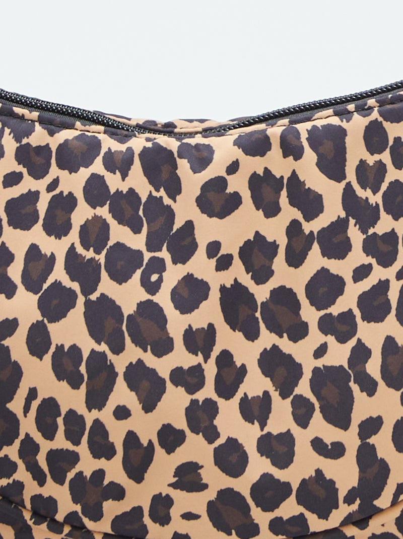 Sac demi lune en nylon Marron - Kiabi