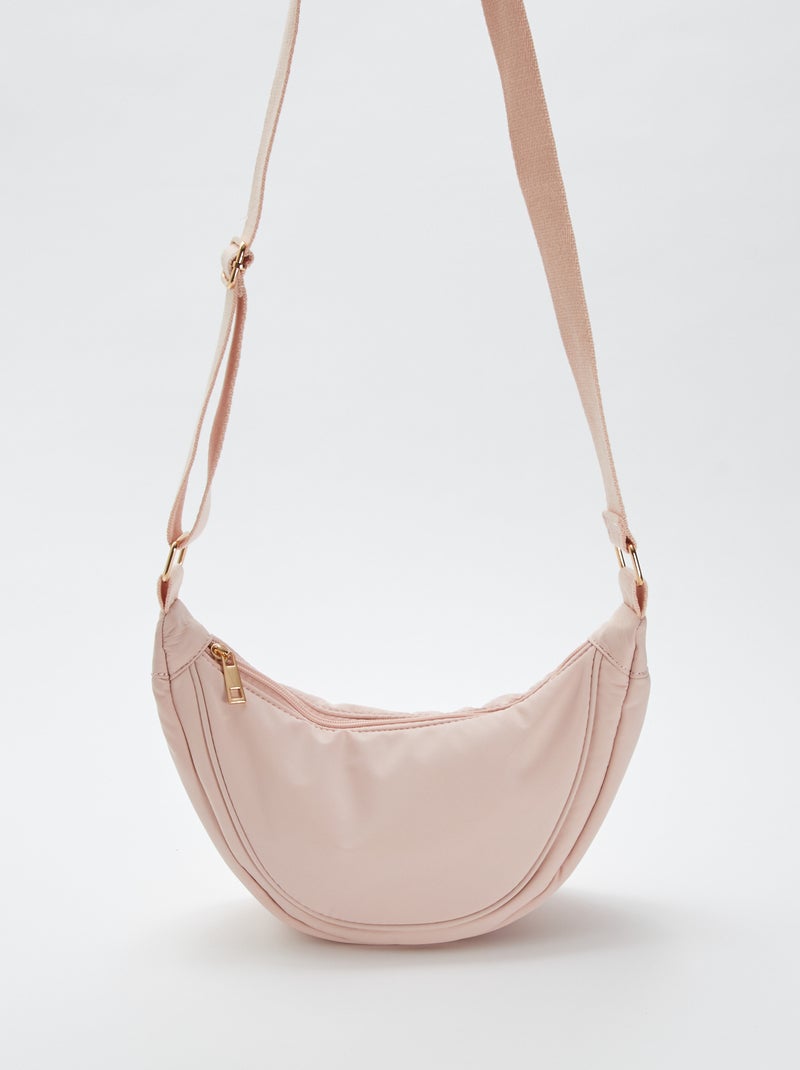 Sac demi lune en nylon Rose - Kiabi