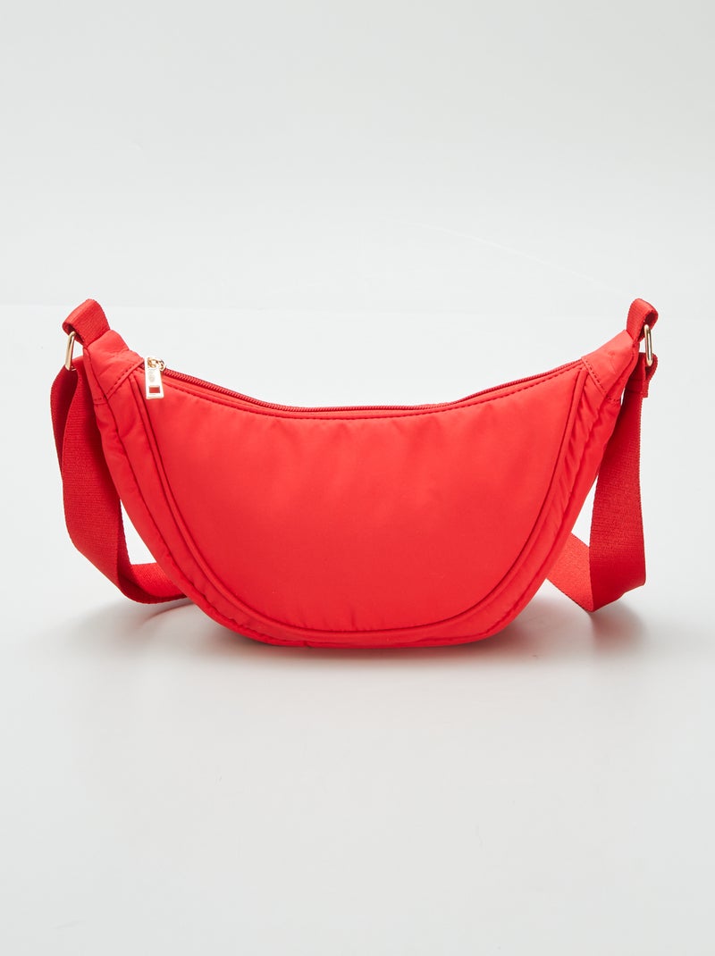 Sac demi lune en nylon Rouge - Kiabi