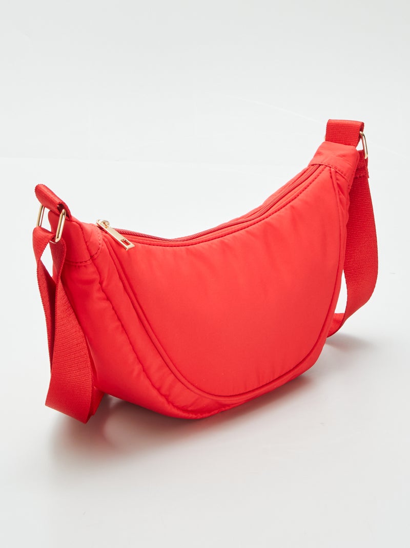 Sac demi lune en nylon Rouge - Kiabi