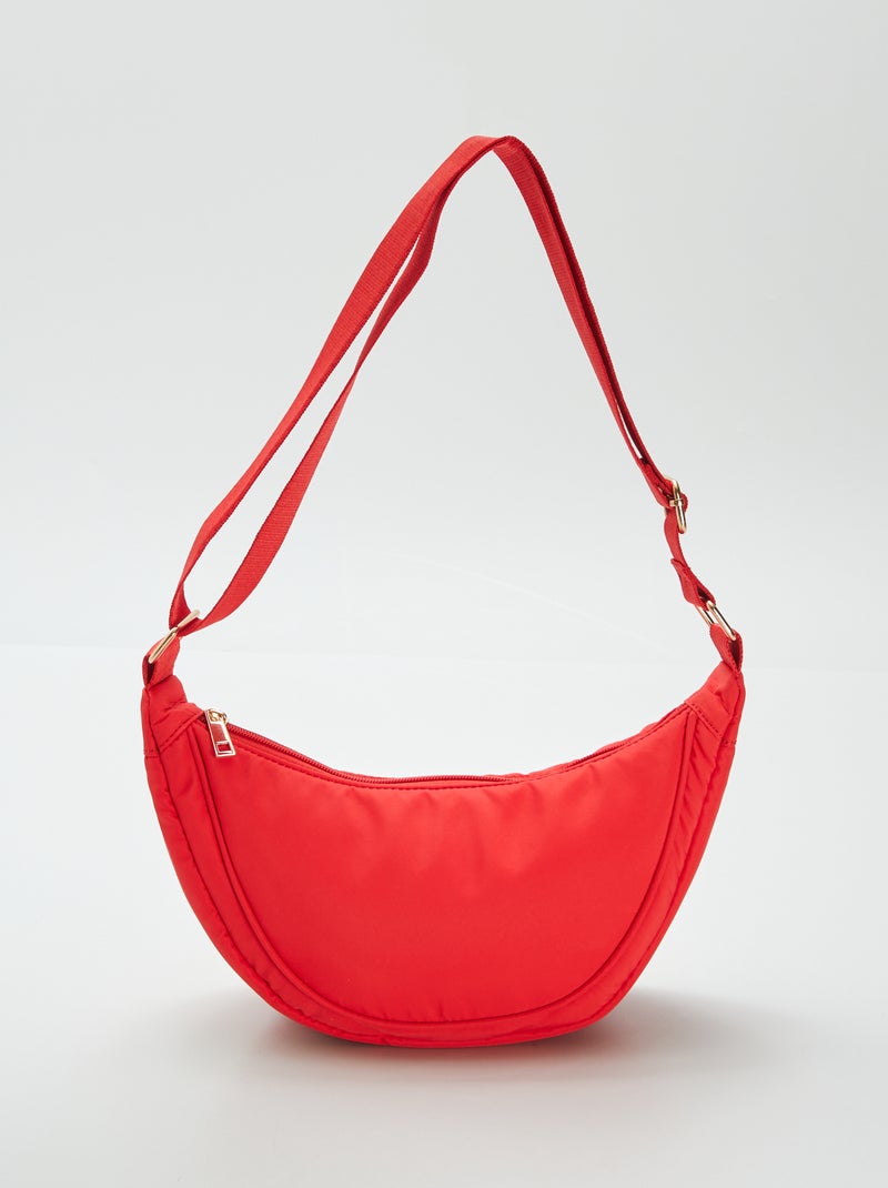 Sac demi lune en nylon Rouge - Kiabi
