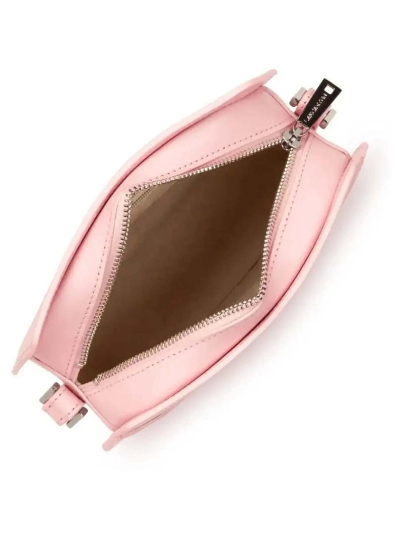 Sac demi lune Zippé Suave Lune Lancaster   Fumé Rose - Kiabi
