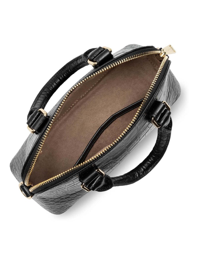 Sac demi lune Zippée M Exo Lancaster Noir - Kiabi