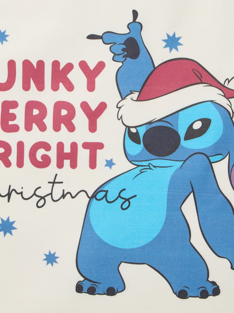 Sac 'Disney' 'Stitch' à cordon en coton Blanc - Kiabi