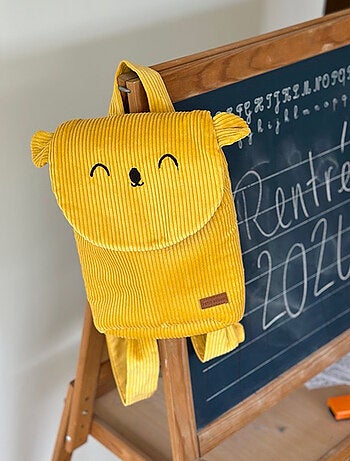 Sac ? dos enfant en velours c?tel? Adele