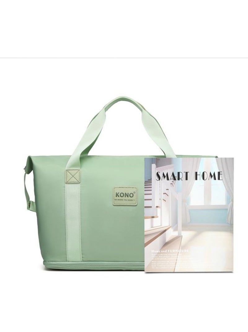 Sac duffel cabine sec/humide imperméable avec pochette - kono Vert - Kiabi
