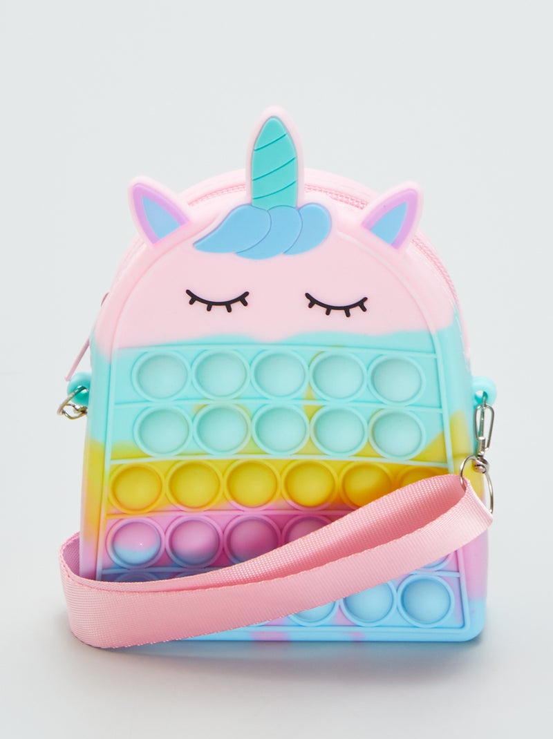 Sac en bandoulière  'pop-it' licorne Rose - Kiabi