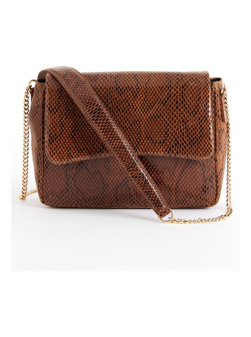 Sac en croûte de cuir motif animalier - Damart - Kiabi