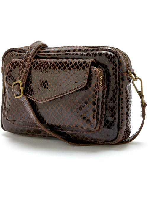 Sac en cuir style besace - DAXON - Kiabi