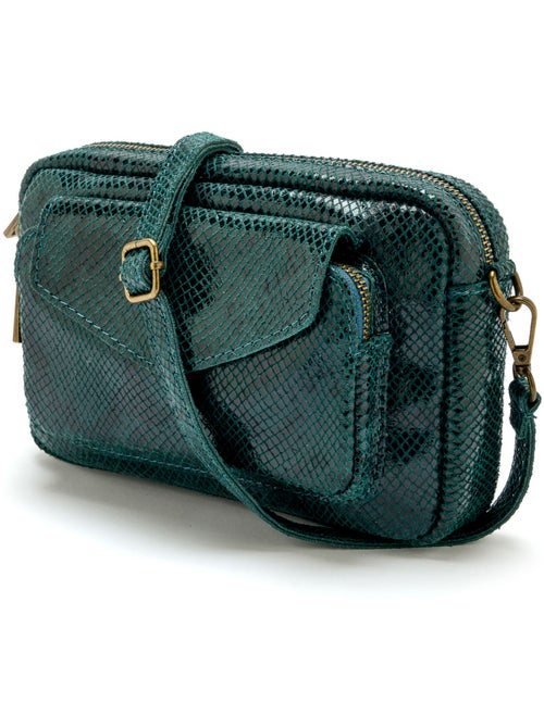 Sac en cuir style besace - DAXON - Kiabi