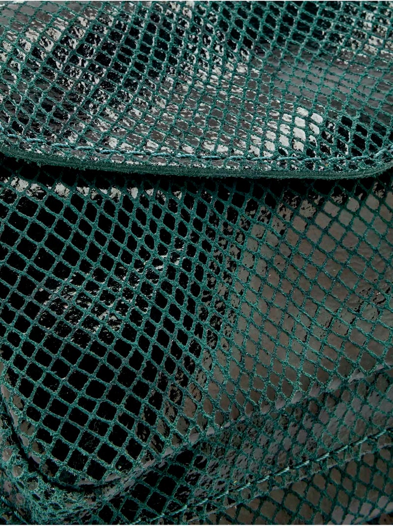 Sac en cuir style besace - DAXON Vert émeraude - Kiabi
