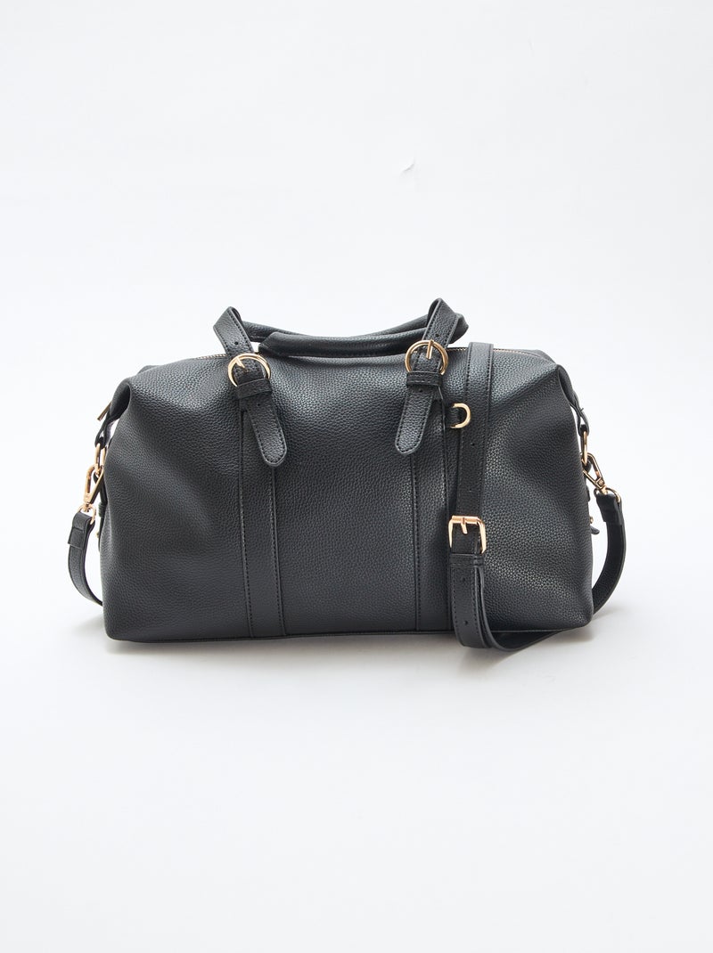 Sac en demi-lune unis Noir - Kiabi