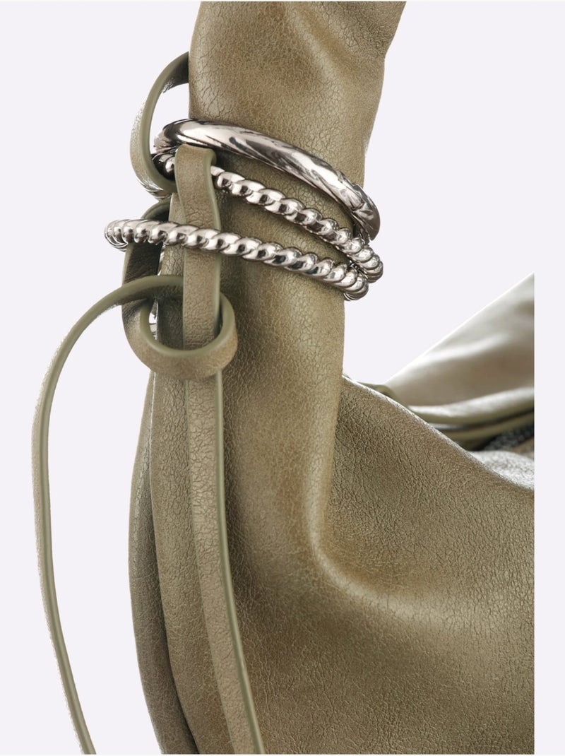 Sac En Forme De Bourse - Taille Standard - Helline Ivoire - Kiabi