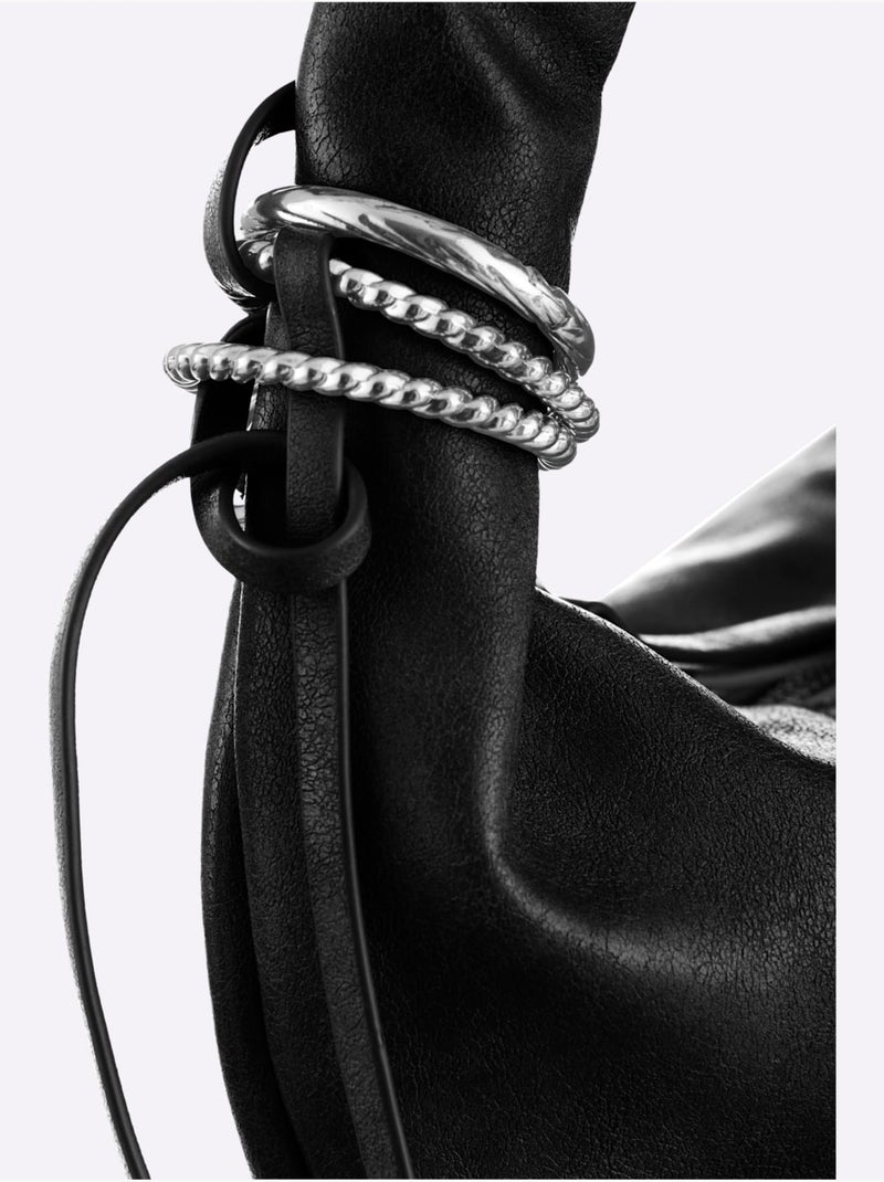 Sac En Forme De Bourse - Taille Standard - helline Noir - Kiabi