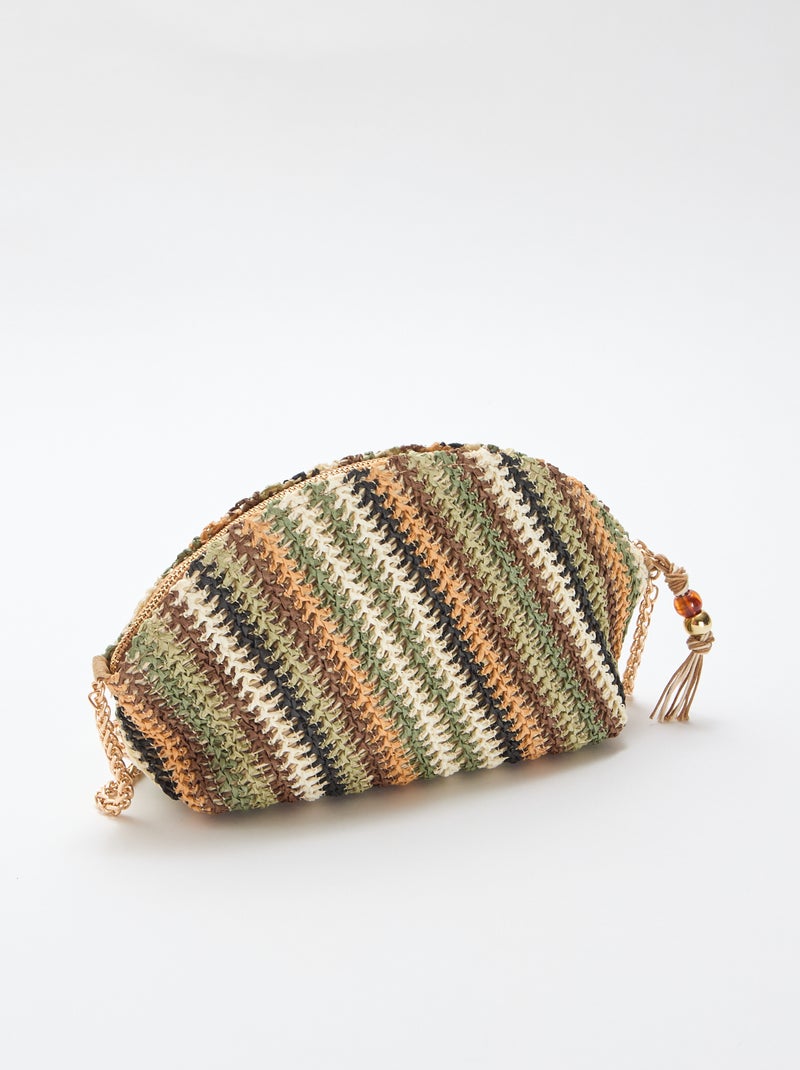 Sac en forme de bourse Vert - Kiabi