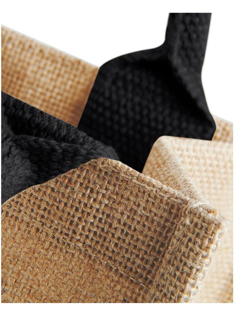 Sac en jute (6 litres) - westford mill Noir Beige - Kiabi