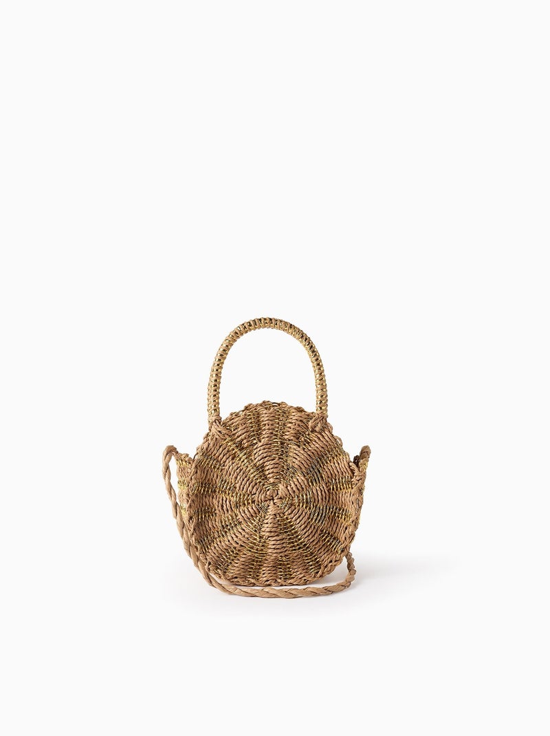 Sac en Paille Bandoulière Beige clair - Kiabi