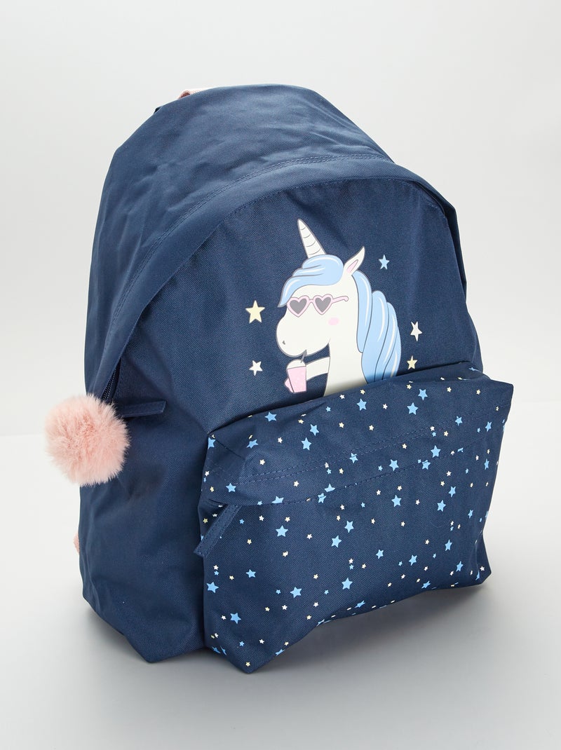 Sac en toile licorne déperlant Bleu - Kiabi