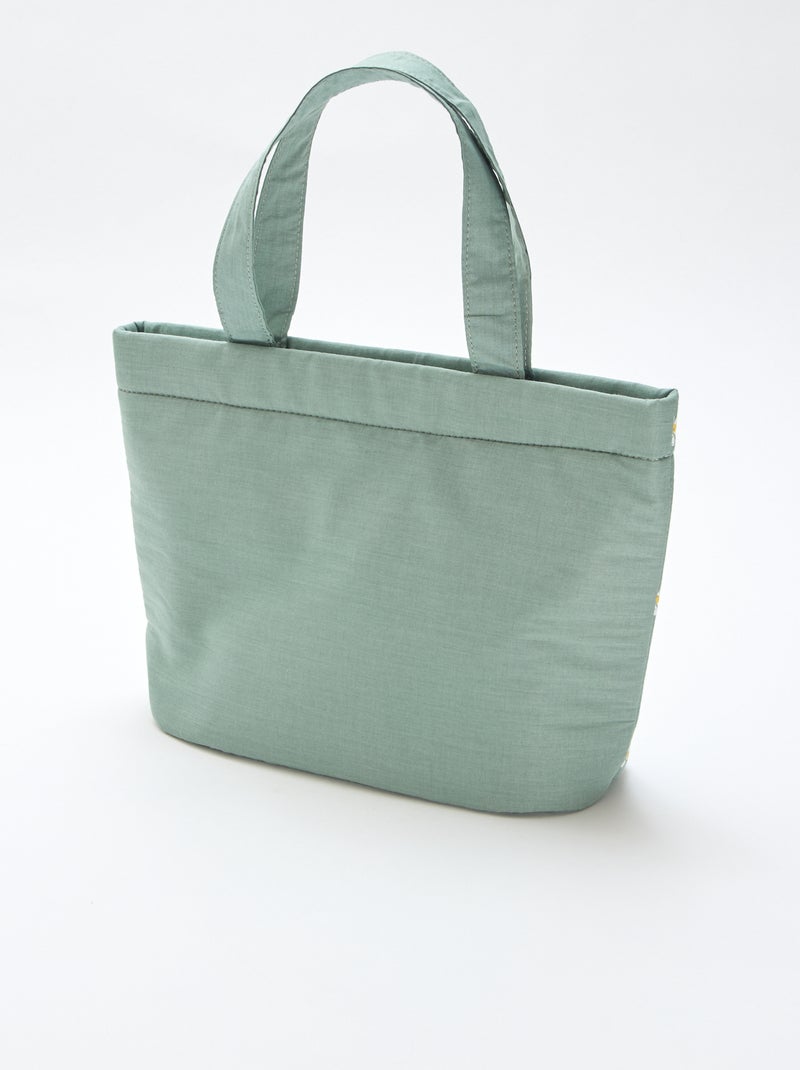 Sac en toile rembourré Vert - Kiabi