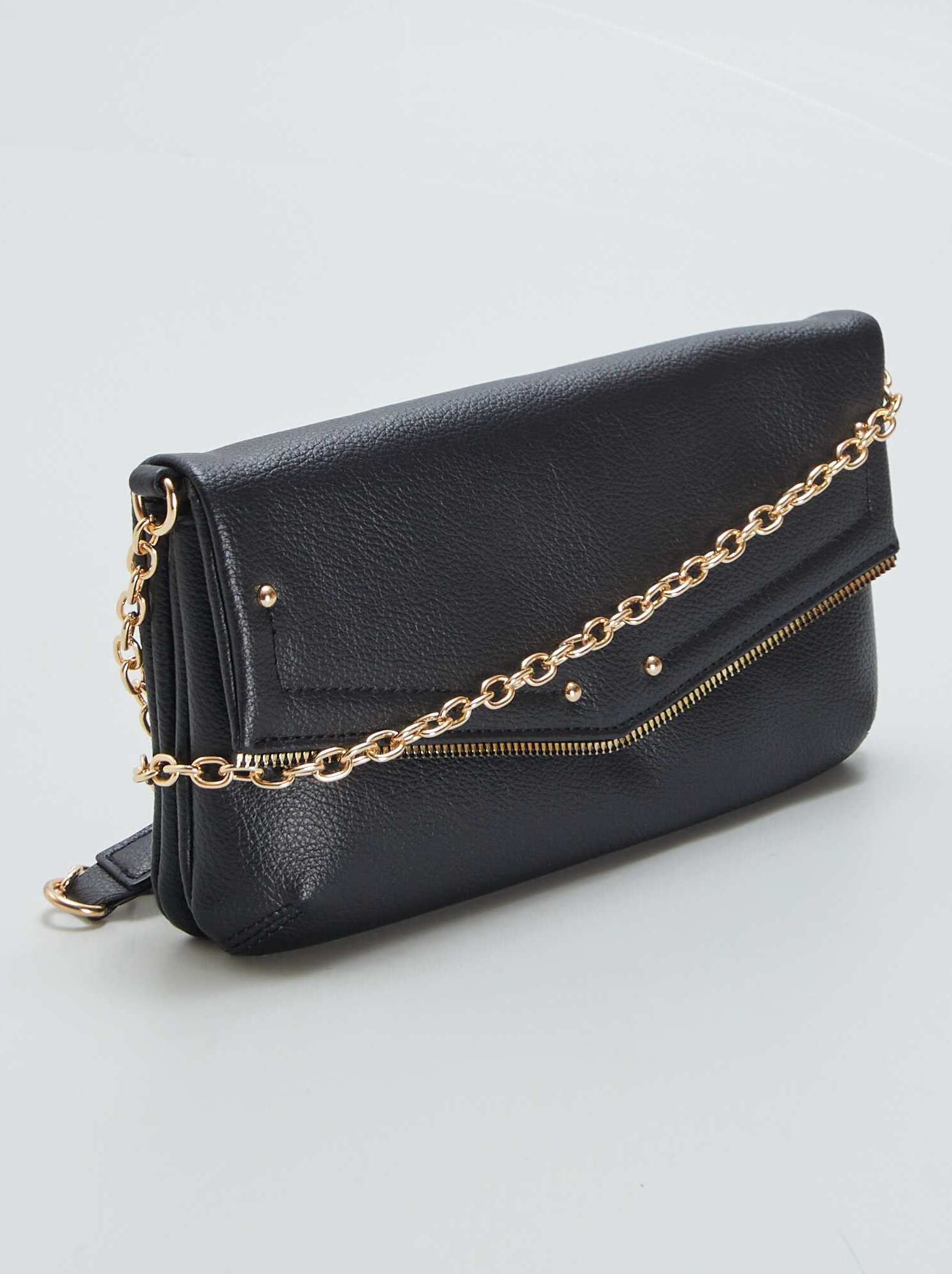 Sac enveloppe a chaine bandouliere Noir Kiabi 12.00