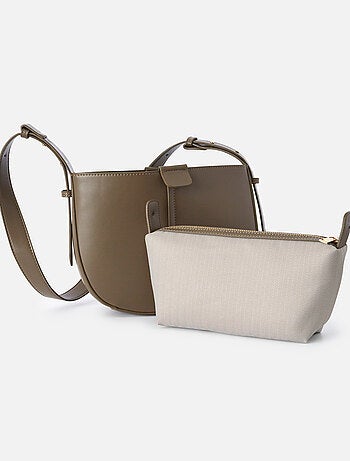 Sac forme besace et sa pochette amovible - Damart