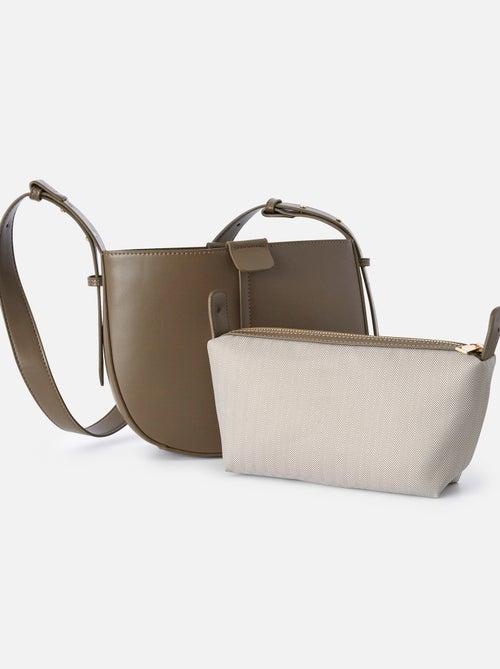 Sac forme besace et sa pochette amovible - Damart - Kiabi