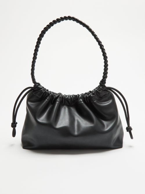 Sac forme bourse en simili - Kiabi