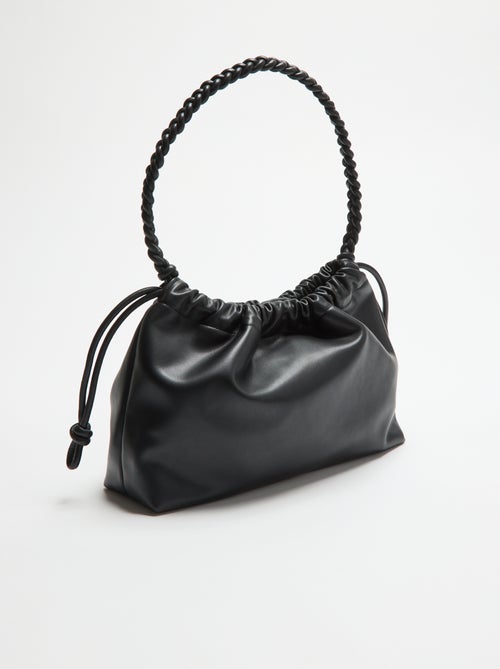 Sac forme bourse en simili - Kiabi