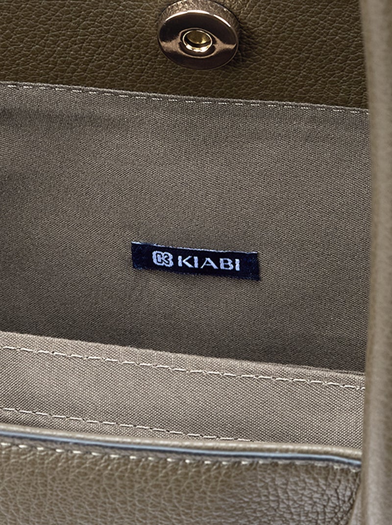 Sac forme cabas en simili Kaki - Kiabi