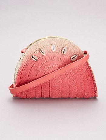 Sac forme lune avec coquillages fantaisies