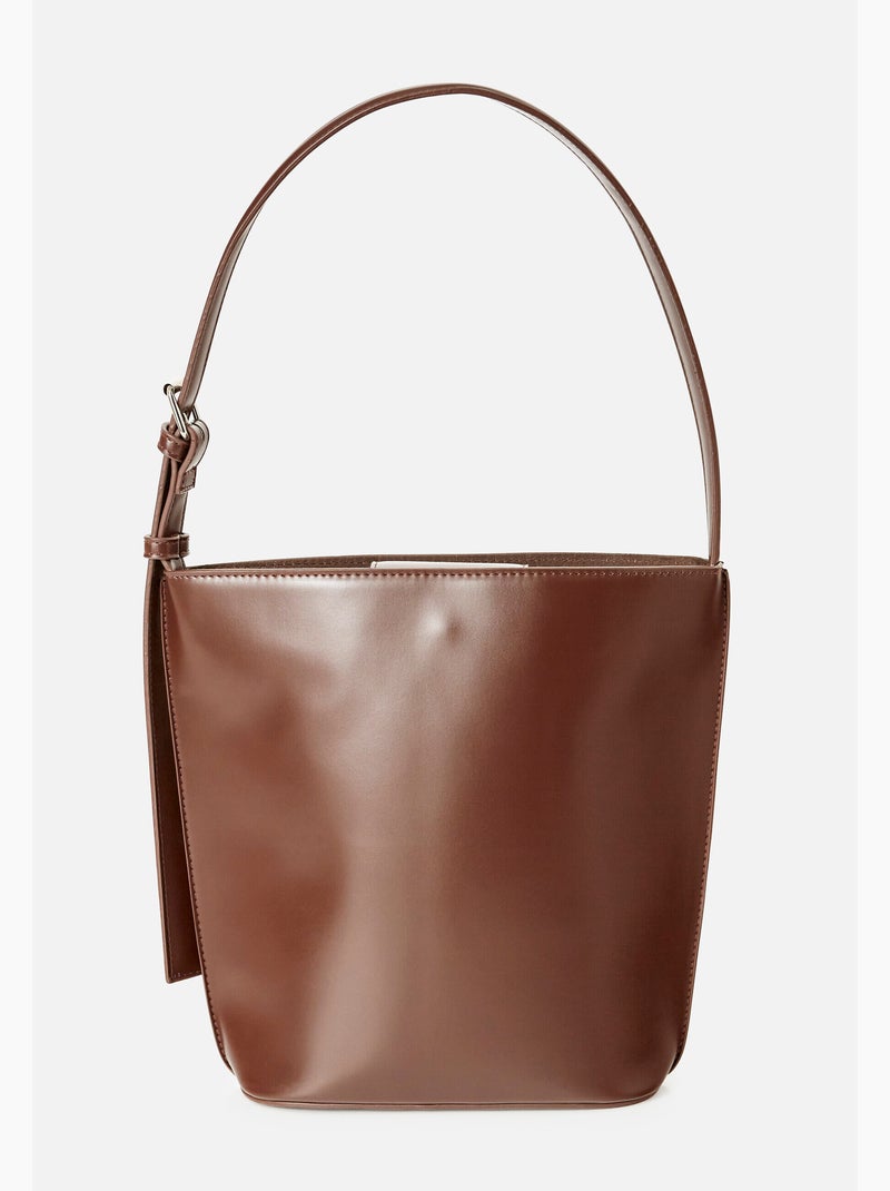 Sac forme seau - Damart Marron - Kiabi
