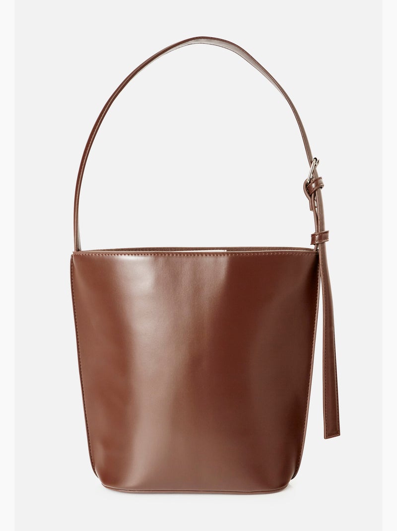 Sac forme seau - Damart Marron - Kiabi