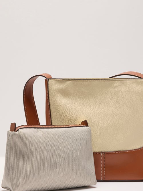 Sac forme seau bicolore - Damart - Kiabi