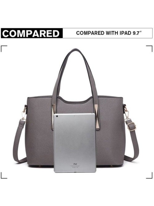 Sac fourre-tout avec pochette amovible 33x23x13 cm - miss lulu - Kiabi Sac fourre-tout avec pochette amovible 33x23x13 cm - miss lulu - Kiabi